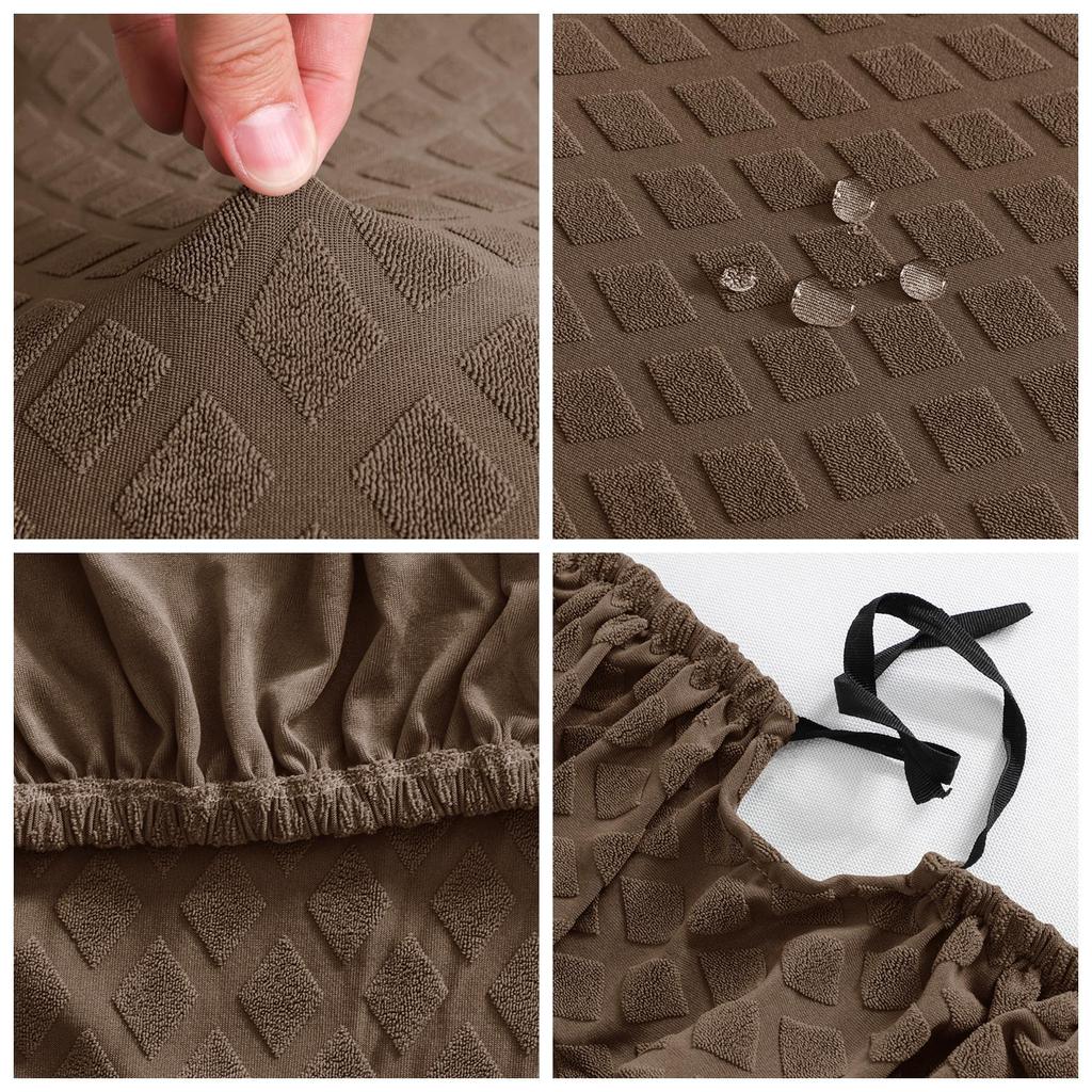 Stylish Wood Arm Chair Cover Elastic Accessory for Fashionable and Trendy Look