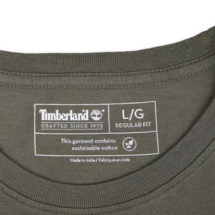 Timberland T Shirt Men's Army Green A22S1Z29