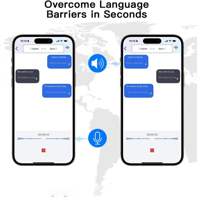 UYUXIO Wireless Earphone OWS AI Language Translation Earbuds with 144 Online Languages Real Time Translator Ear Bud for Travel