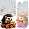 Hedgehog Silicone Mold Tree Stump Maple Leaf Fondant Molds Cake Decorating Tools Theme Cake Dessert Decorated Chocolate Candy Mold