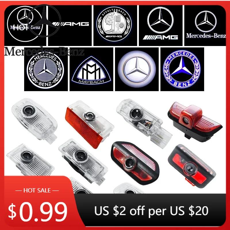 Car Sticker 2026 New For Benz 2pcs Led Car Door Projector Ghost Welcome Light For Mercedes Benz C E S Couple W240 W210 Sprinter