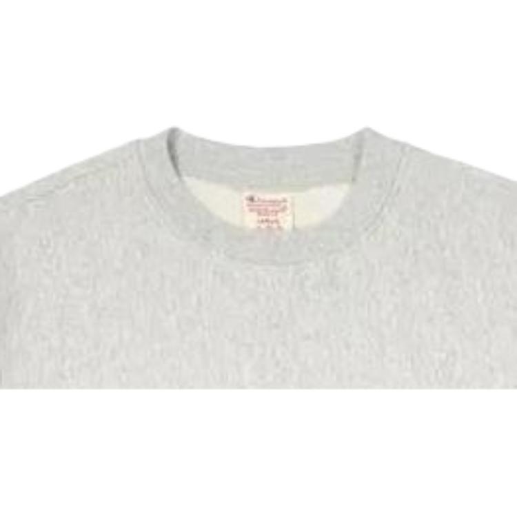 Palace X Champion Co-Branded FW22 Logo Print Long Sleeve Pullover Sweatshirt Unisex Tops Light-Grey PLA-FW22-252