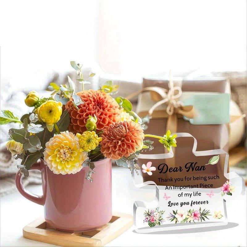 Nan's Puzzle Plaque - "Important Piece of My Life" Gift for Mother's Day & Christmas