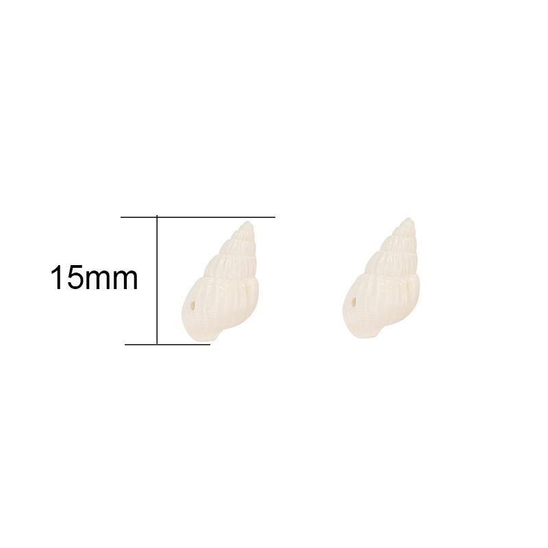 10pcs Natural Conch Shell Beads Bulk Lot With Hole Earring Necklace Charms Pendants for DIY Bracelet Findings Jewelry Making