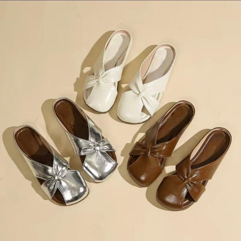 Baotou Half Slippers Fashionable Women's Summer New Fashion Flat-bottomed Temperament One Pedal Cool Slippers Casual Versatile
