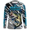 Bass Fishing Long Sleeve T-Shirt, Custom Name, Ideal for Fishing Lovers