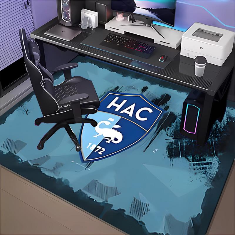 1PC Le Havre Crest Heritage Floor Mat for Living Room, Game Rooms, Office, Bedroom, Office Floor Mat Playful Design, Christmas fan gifts