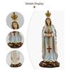 Resin Fatima Virgin Mary Sculpture Hand Painted For Long Time Display For Catholic And Christian Faith Church Decoration
