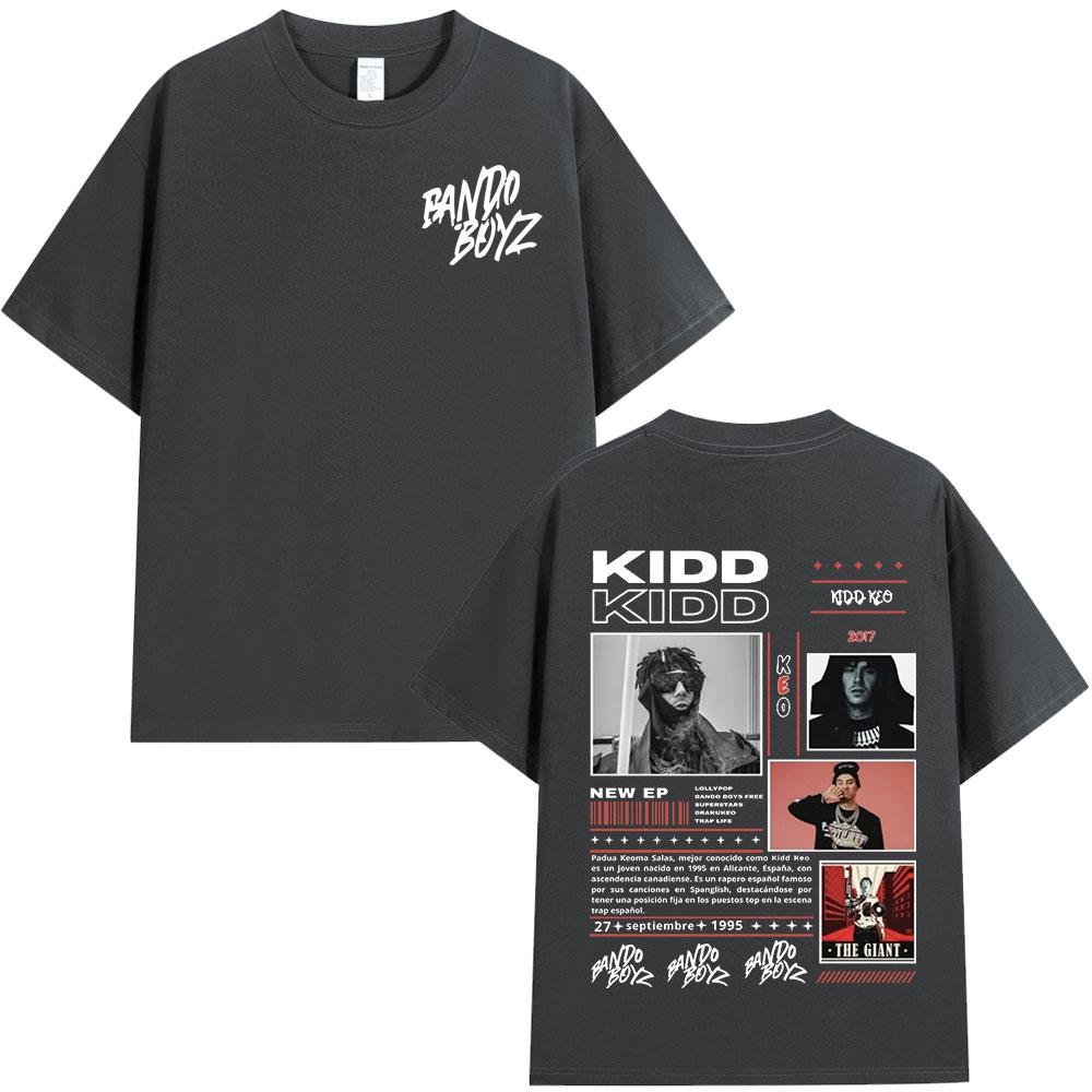 

Rap Singer Kidd Keo Bando Boyz Tour Merch Tshirt 2026 Mens Womens Fashion Hiphop Casual Cotton Oversized Round Neck Tshirt M