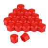 20pcs 21mm Nut Car Wheel Auto Hub Screw   Anti Theft Cover   Black