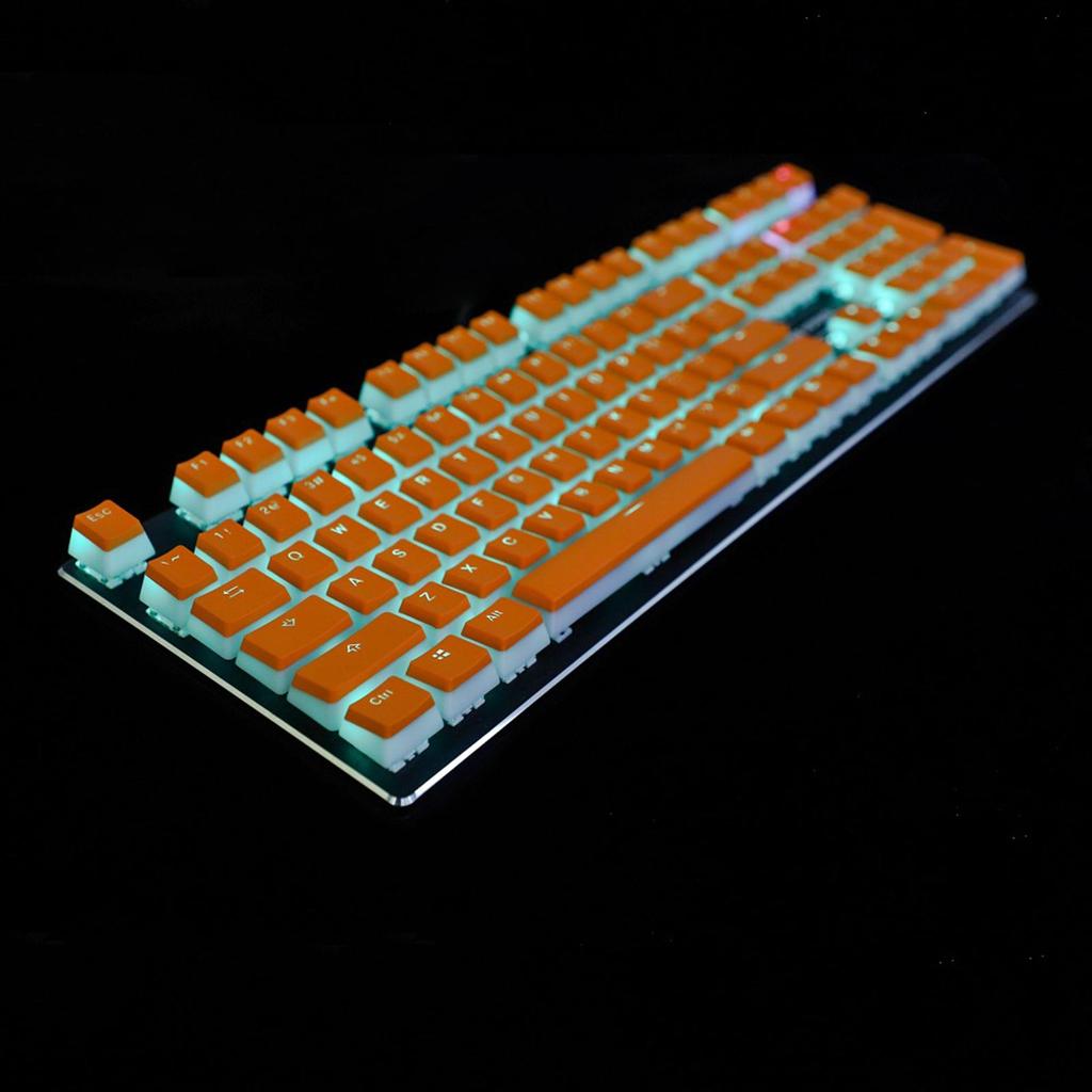 108 Keys PBT Pudding Keycap Set DIY for RGB Mechanical Keyboard, Show Dazzling Lamp Effect. -