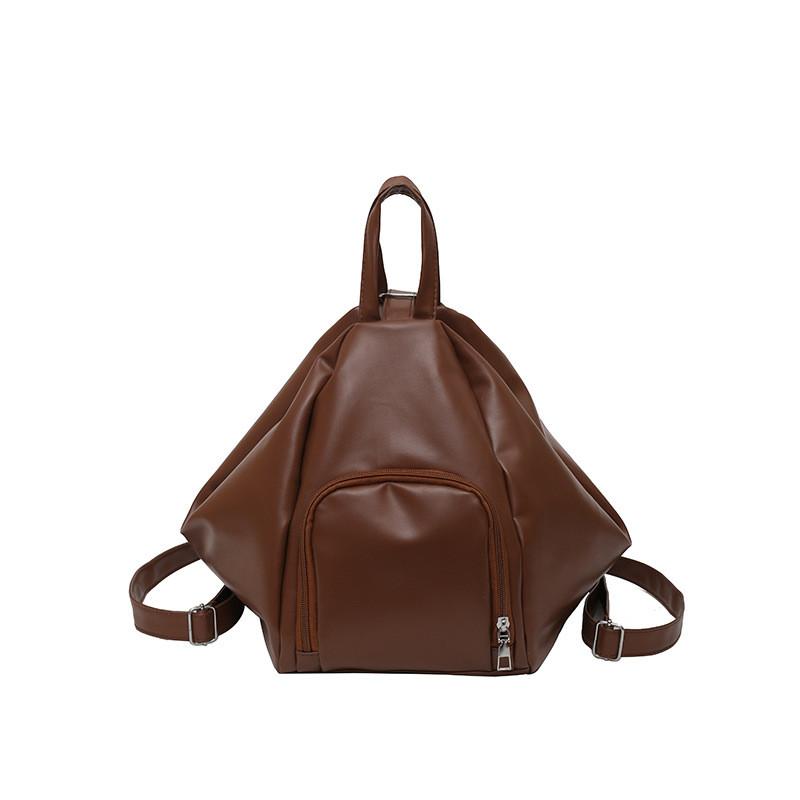 Borsa a tracolla casual da donna, di grandi dimensioni, a forma di raviolo, tinta unita, per donna