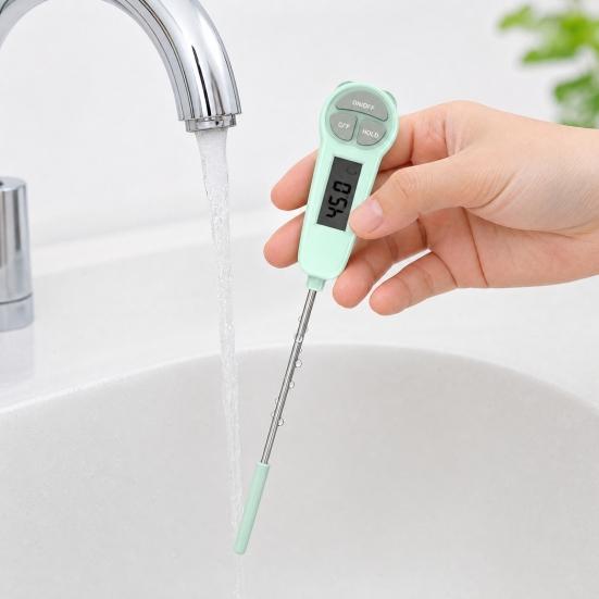 Food Thermometer, Instant Read Digital Cooking Thermometer, Accurate Temperature Measurement, for Grilling Baking Candy Frying