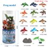 Oenux Miniature Animals Set Wild Sealife Farm Dinosaur Brinquedo Figurine Model Action Figures Zoo Cute Education Kids Toy Gift