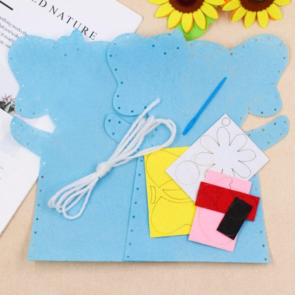 Non-woven Kindergarten Teaching Tools Plastic DIY Crafts Toys Cute Hand Puppets  Children