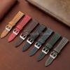 Atmungsaktive poröse Armbänder 18mm 19mm 20mm 21mm 22mm 24mm Schnellverschluss Vintage Racing Leder Armbänder für Seiko für Rolex