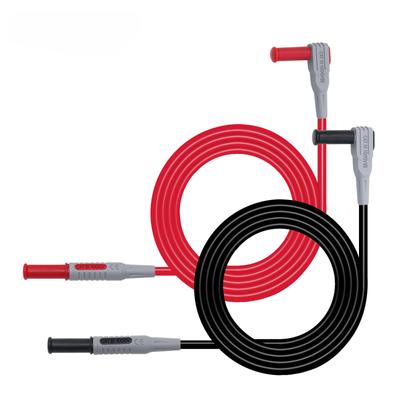 1PC Cleqee P1300B Multimeter Test Cable Injection Molded 4mm Banana Plug Test Line Straight To Curved Test Cable