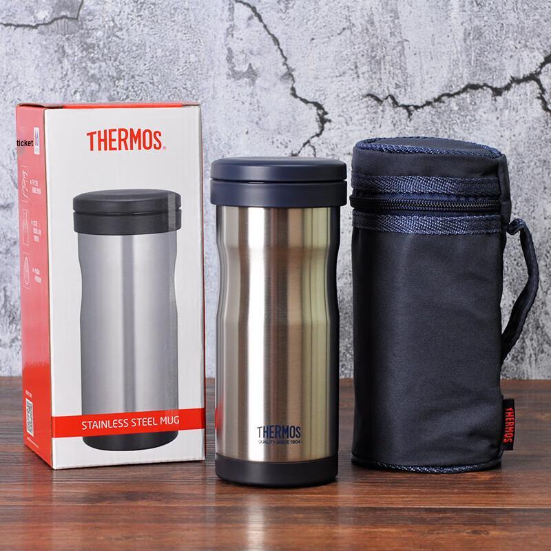 THERMOS JML-371F Insulated Stainless Steel Tea Mug with Infuser