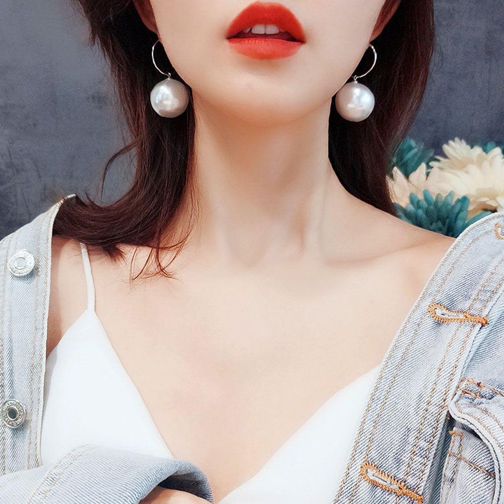 Accessories Hoop Large Round Big Ball Pendant Dangle Earrings Jewelry Drop Earrings Stud Earrings