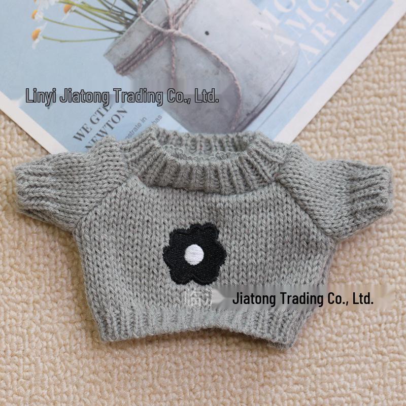 20cm Cotton Doll Accessories: Plush Dog Sweater, Scarf, Hat Set