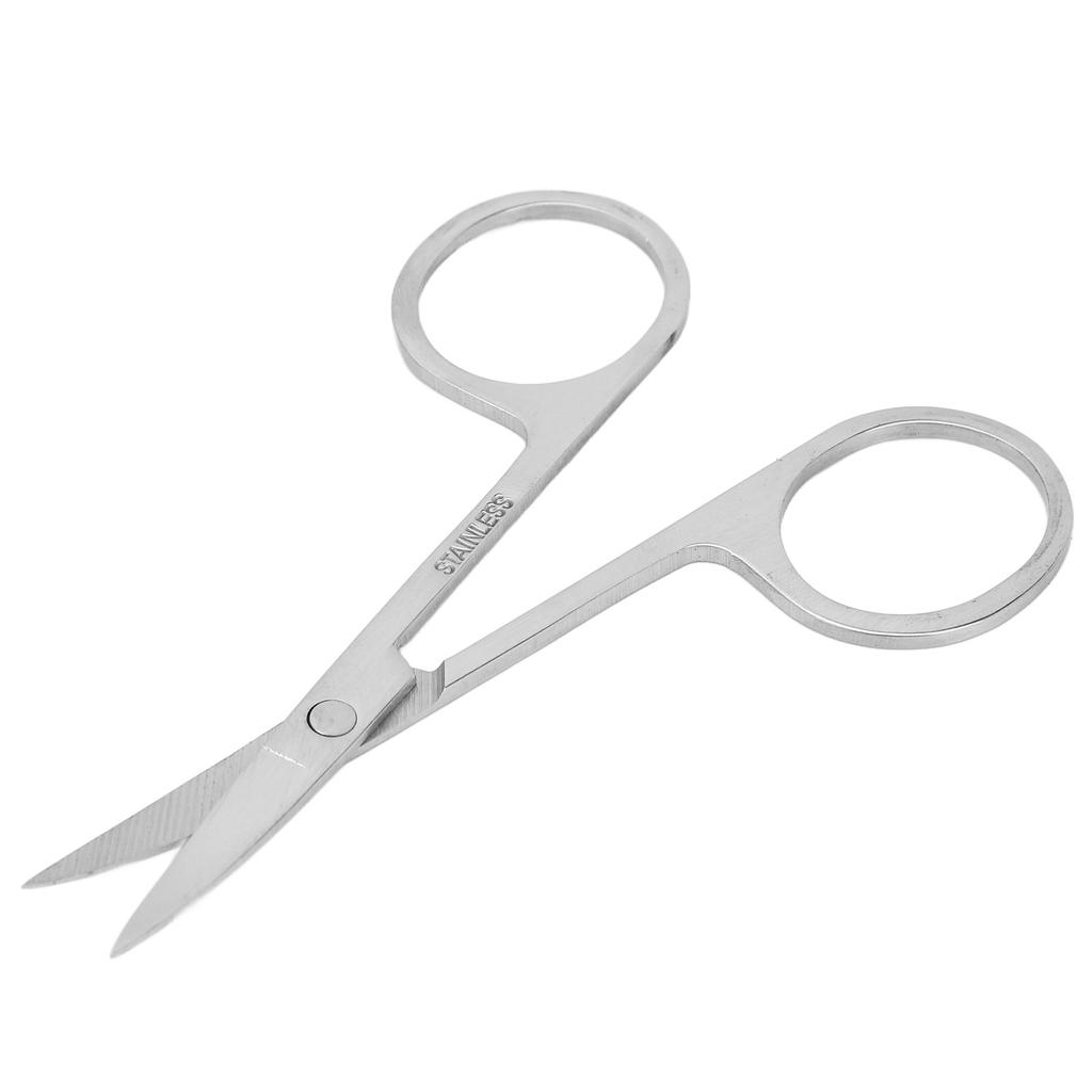 Feine Spitze Augenbrauenschere Edelstahl Gebogene Mund Schönheitsschere für Falsche Wimpern