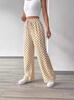Pantalones de Mujer de Cuadros de Tiro Alto y Pierna Recta - Moda Casual para Primavera, Otoño, Invierno y Vuelta al Cole