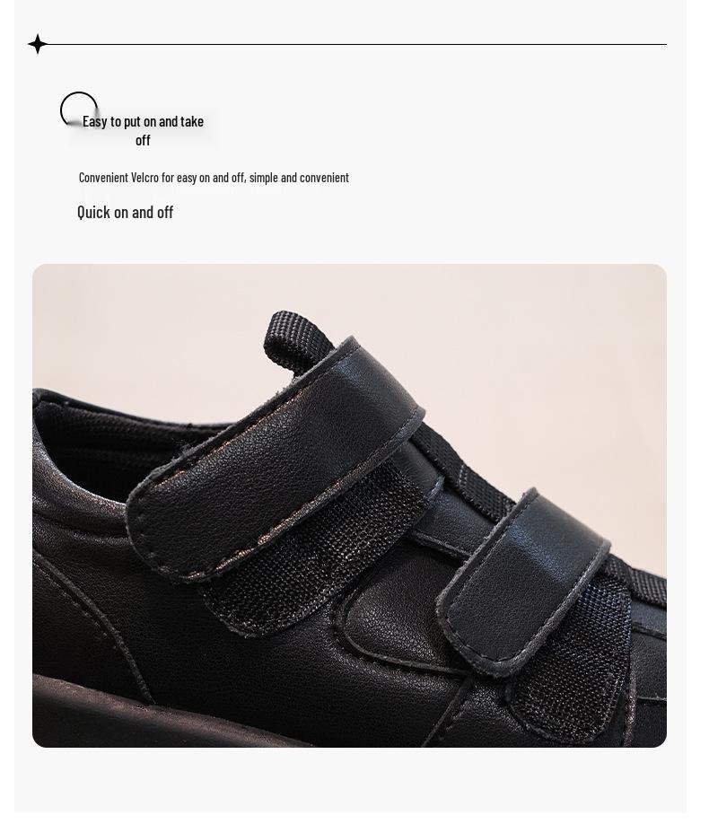 Spring 2026 Kids' Velcro Sports Shoes - Soft Sole, Casual, for Boys & Girls, Available for Middle & Big Kids