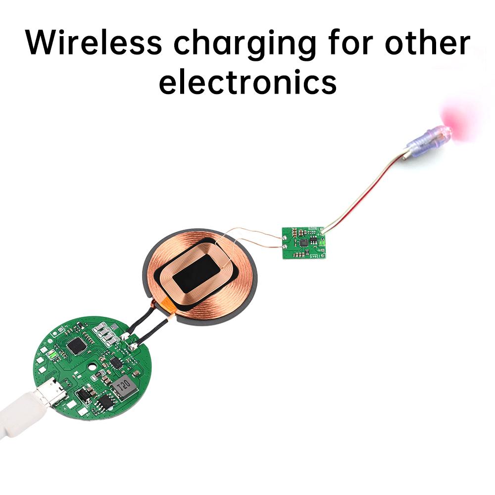 5W Wireless Charging Module PCBA Module Compatible 3.7V~4.2V Lithium Battery Retrofit Mobile Power DIY Wireless Charger