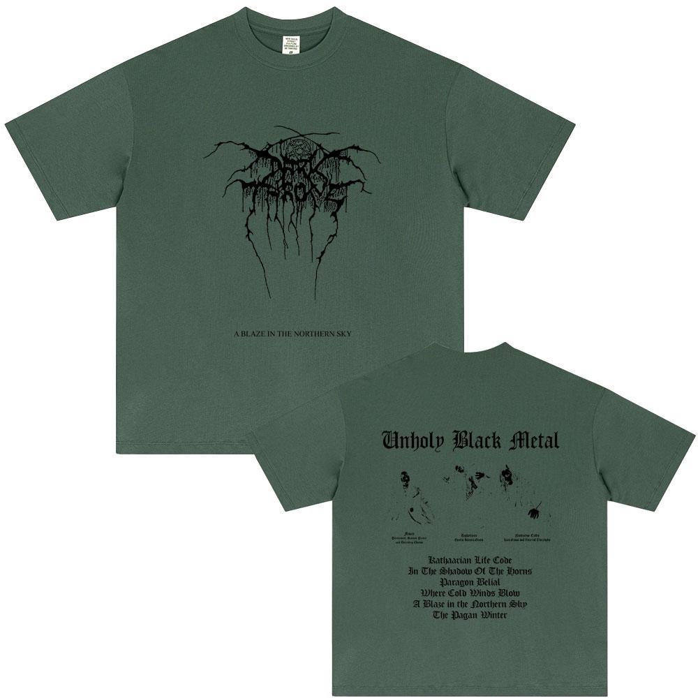 Mayhem A Blaze in The Northern Sky Graphic T-shirt Summer Men Women Clothing Death Black Metal Rock Tshirt Male Vintage T Shirts