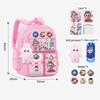 New Cartoon LABUBU Schoolbag Lightweight Burden-reduced Ridge Protection and Large-capacity Children's Schoolbag Backpack for Grades 1-6