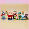 Bezauberndes Anime-Cartoon Alice im Wunderland Spielset mit 6 Sammel-Actionfiguren