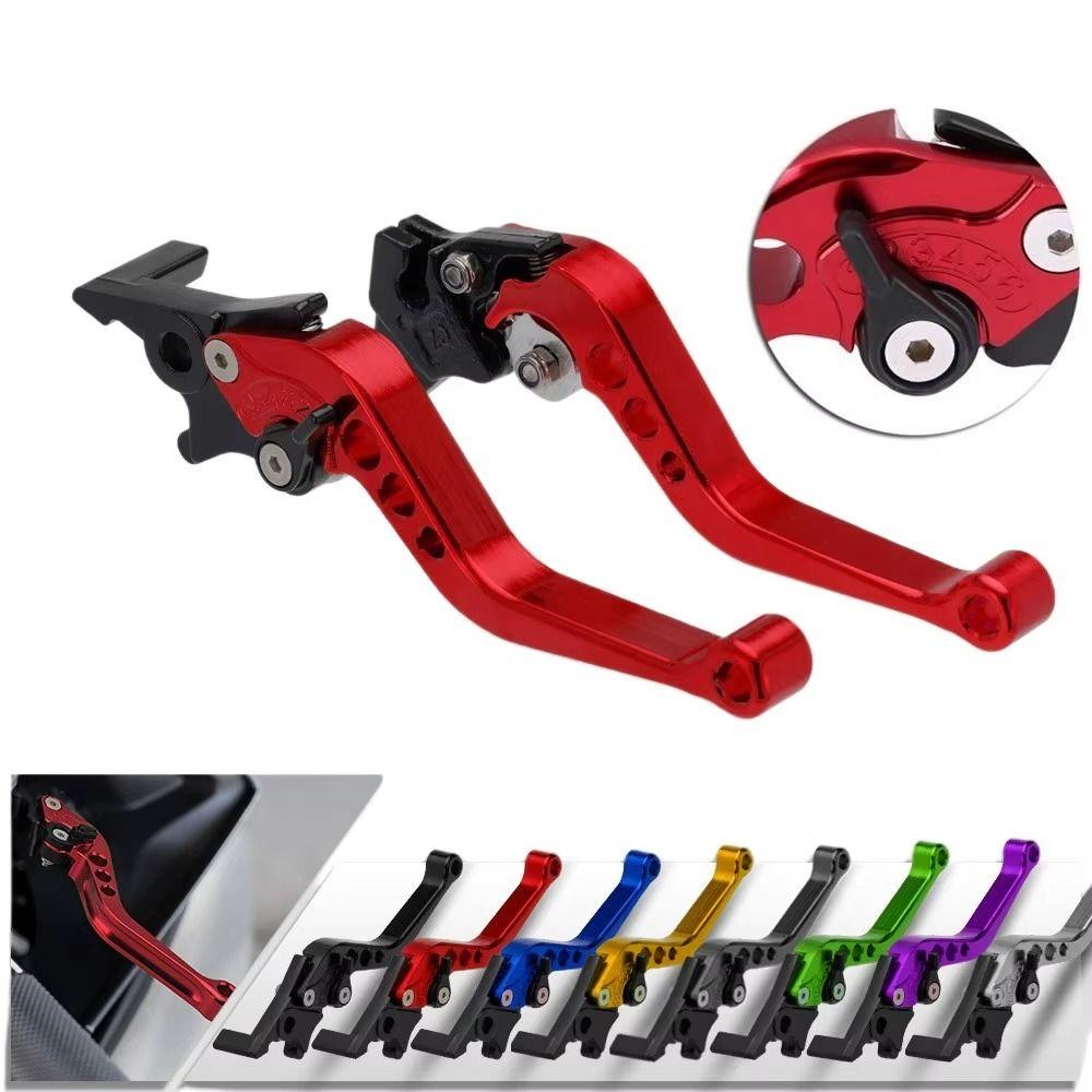 1Pair Aluminum Motorcycle Brake Handle 6-position Adjustable Brake Clutch Levers Bike Parts