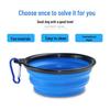 Compact Silicone Dog Bowl with Buckle - Foldable Travel Snack & Water Dish