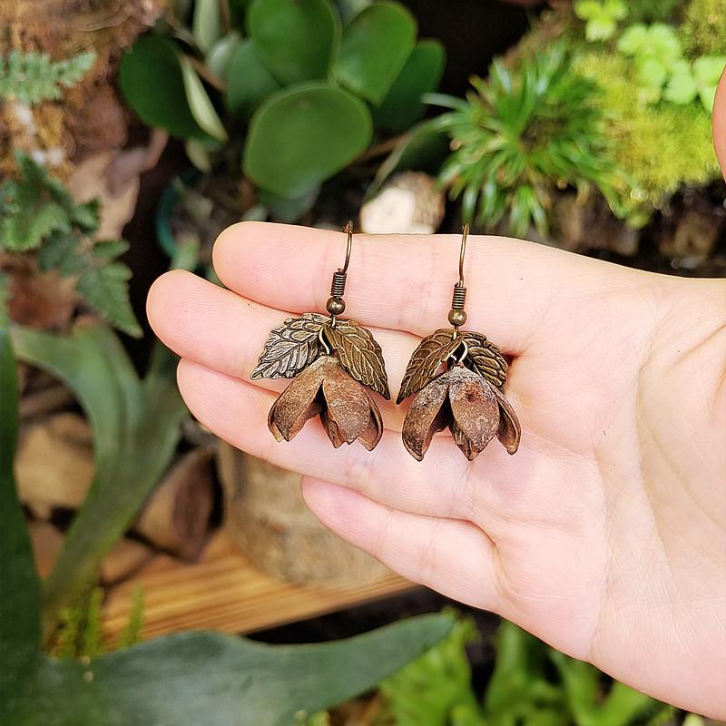 

Ретро Мори Мозаика Фрукты Креативные Длинные Деревянные Натуральные Сухофрукты Кисточки Серьги Этнический Стиль