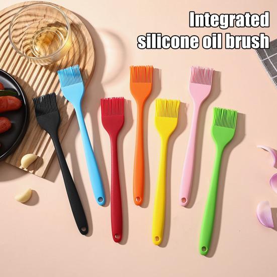 Pennello da cucina in silicone resistente al calore antiaderente senza giunture per BBQ lavabile in lavastoviglie per uso alimentare per cottura grigliatura