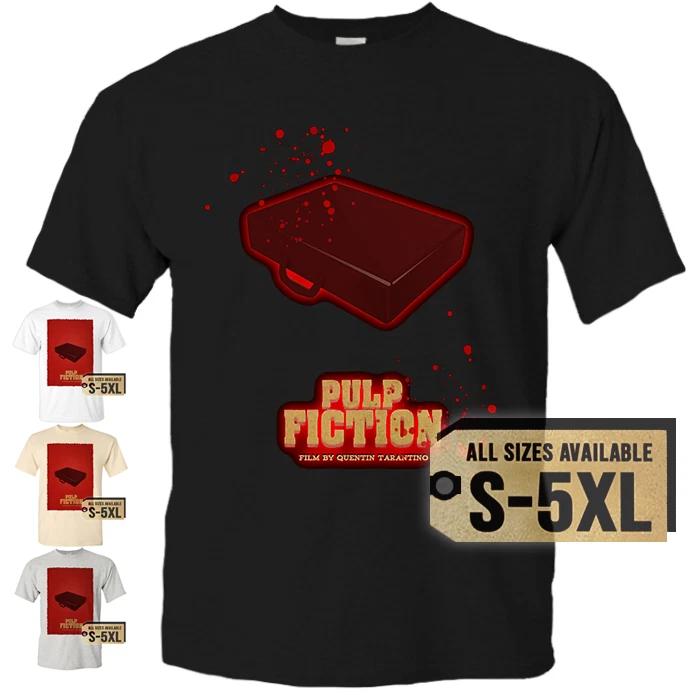 

PULP FICTION T shirt Tee V13 Movie Poster Vintage Natural Black White S to 5XL 3XL