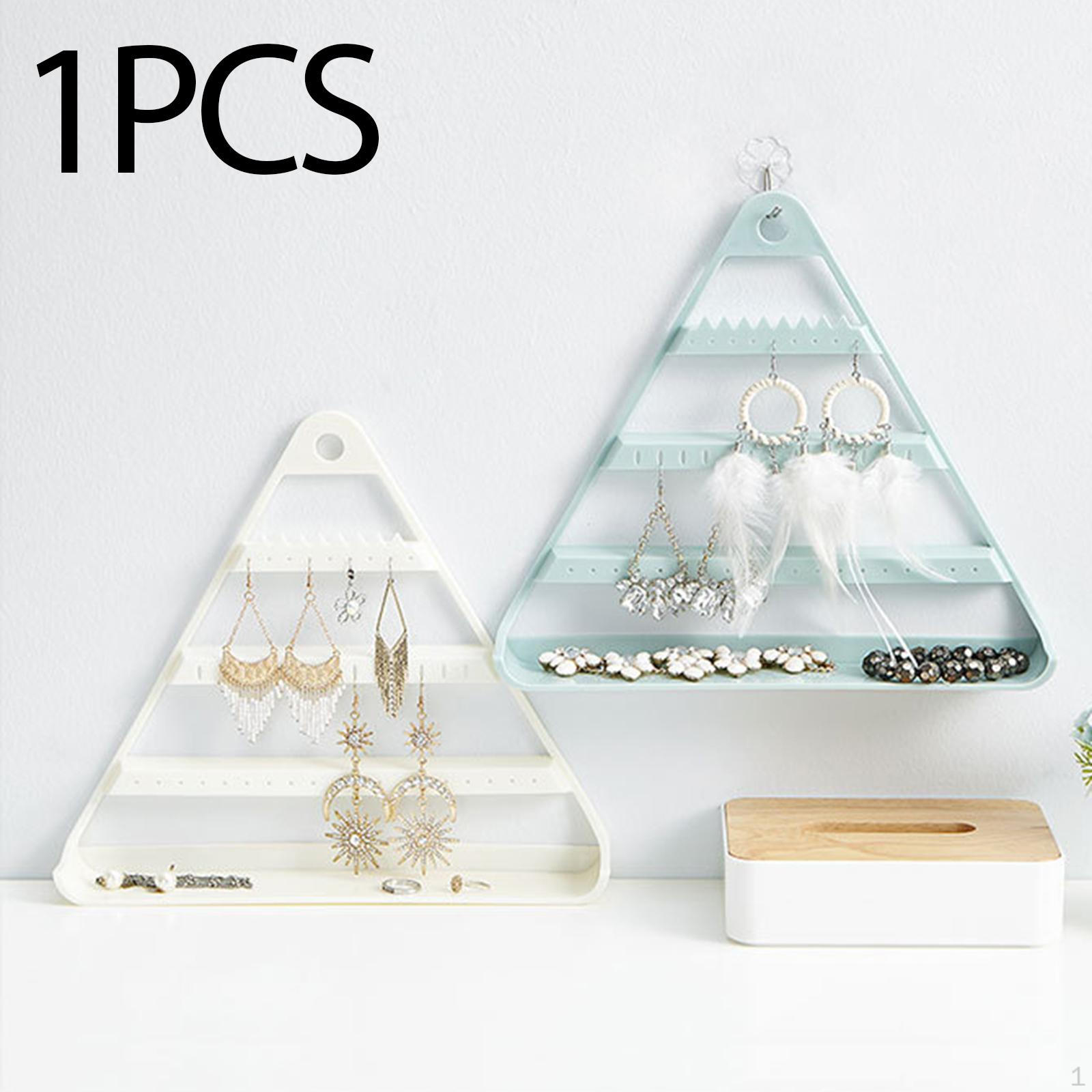 

Earring Holder Organizer, Jewelry Organizer Stand, Multifunction Display 4 Tier White