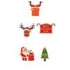 5Pcs Christmas Yard Signs Festive Lawn Stakes Outdoor Garden Decoration Santa Elk Tree Xmas Party Supplies Christmas Yard Signs