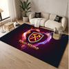 Custom Rug West Ham United football Pattern Print Name Text Soft Non‑Slip Floor Carpet for Home Indoor Decoration