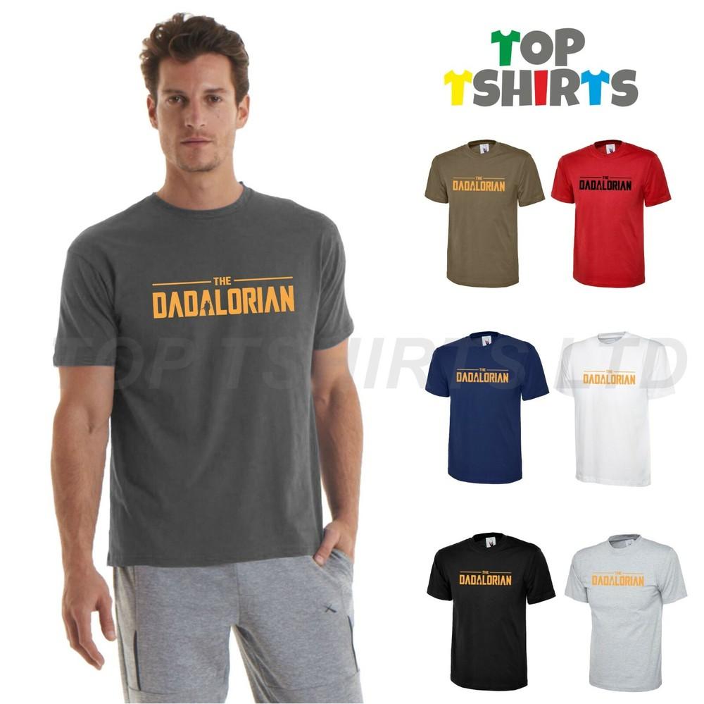 

Dadalorian TShirt Funny Star Mandalorian Wars Disney+ Dad Fathers Day Gift Top L