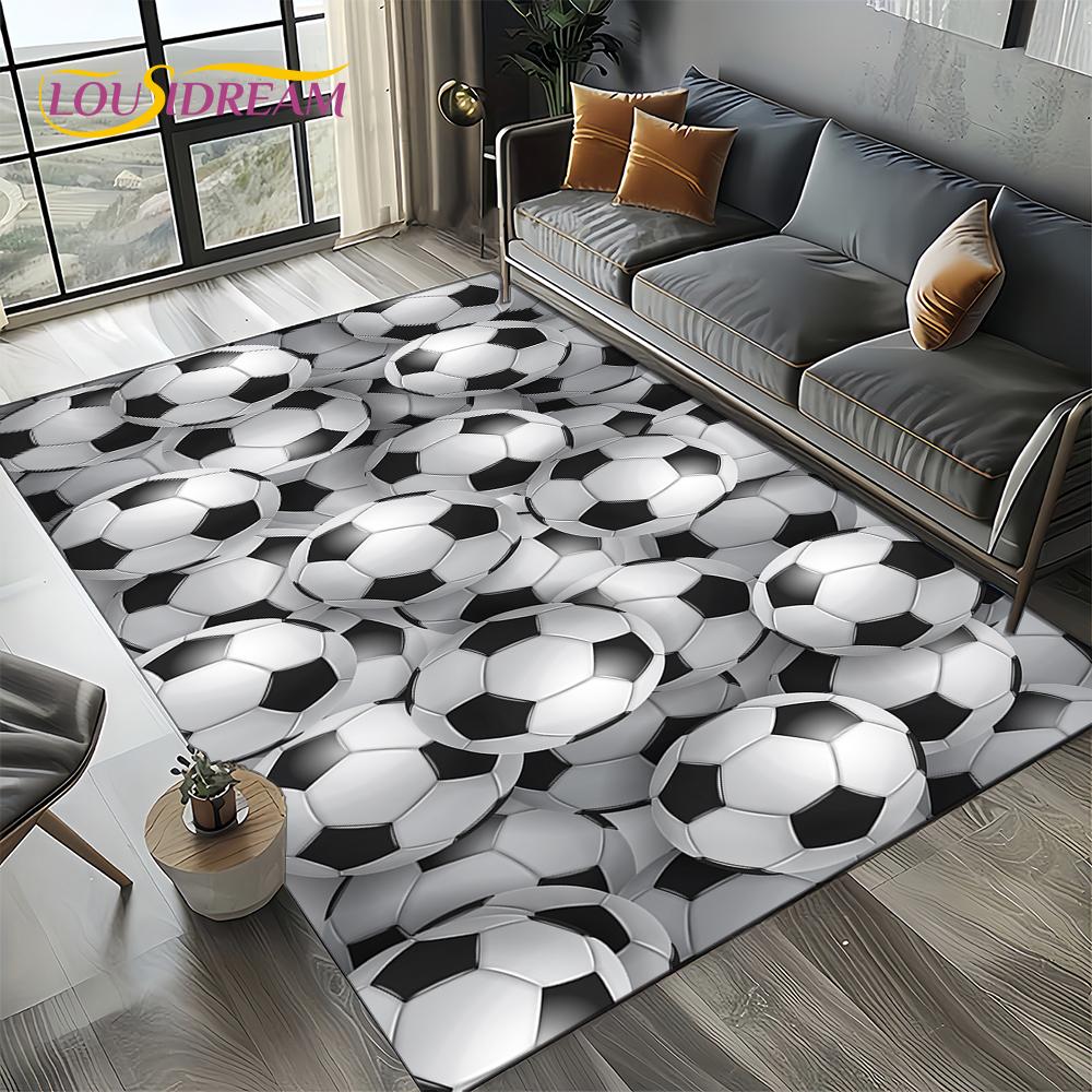 27 Style Football Field Soccer Sport Carpet Rug for Living Room Bedroom Home Sofa Decoration,Kids Area Rug Non-slip Floor Mat