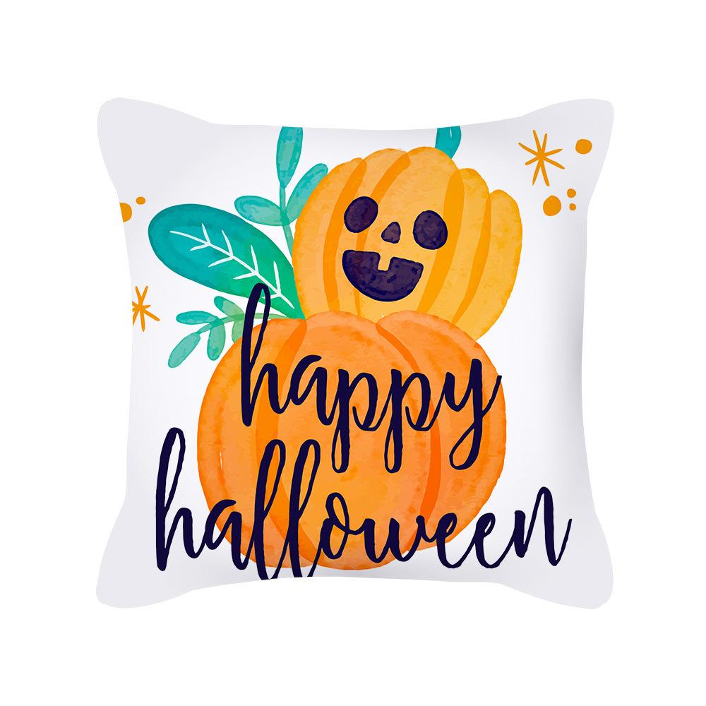 New Halloween Pillowcase Halloween Pillowcase Pumpkin Home Cushion Office Lumbar Backrest