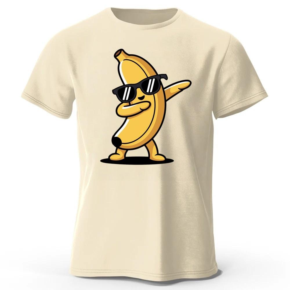 Funny Banana Summer Mens 100 Cotton Tshirt Comfortable Loose Large Size Running Fitness Tshirt Casual Fashion Top