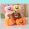 Halloween Pumpkin Plush Keychain With Glowinthedark Light For Party Decor And Gifts