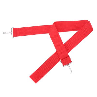 WG02 Poliestere Nylon Regolabile Cinturino per Tamburo Africano Rosso Cintura per Rullante con Gancio in Metallo
