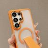 Samsung S26 Ultra Case: Skin-feel, Colorful, Sound-Invisible Magnetic Stand, Drop-proof, Hard Case for S25/A57.