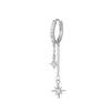 Fashionable Octagonal Zircon Tassel Earrings Suitable for Women Paired with Friend Gift Earrings Korean Jewelry