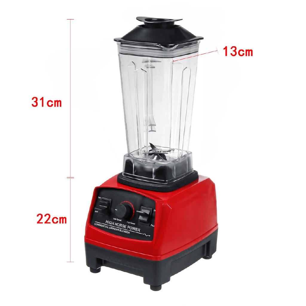 1500W Heavy Duty Adjustable Speed Food Processor Blenders Mixer Juicer Fruit Food Ice Crusher Smoothies Commercial 2L