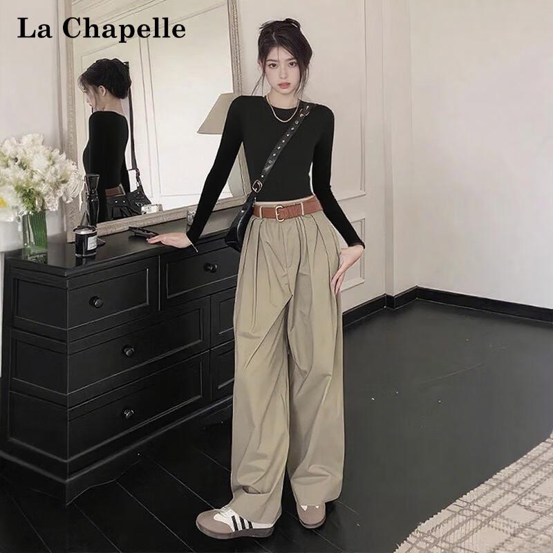 La Chapelle Women s Slim-Fit Cropped Long Sleeve T-Shirt 2XL