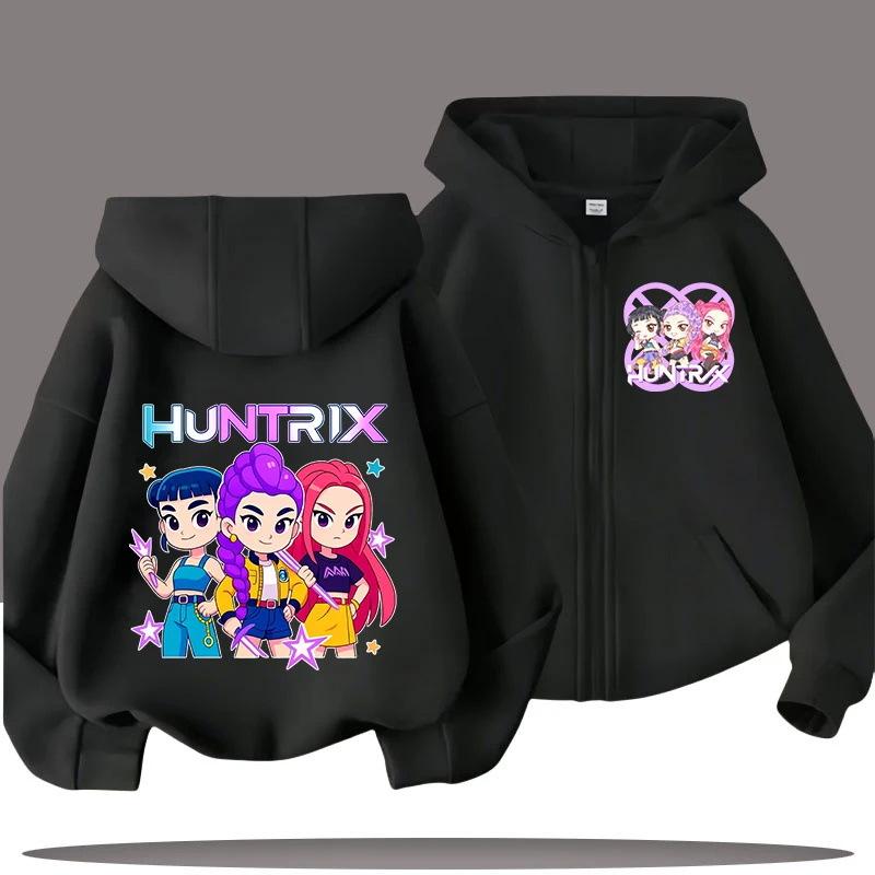 2026 New Boy Sweatshirt Zipper Hoody Baby Top Zip Up Sweatshirts Saja Boys Kpop Demon Hunters Hoodie Children Clothes Kid Girl
